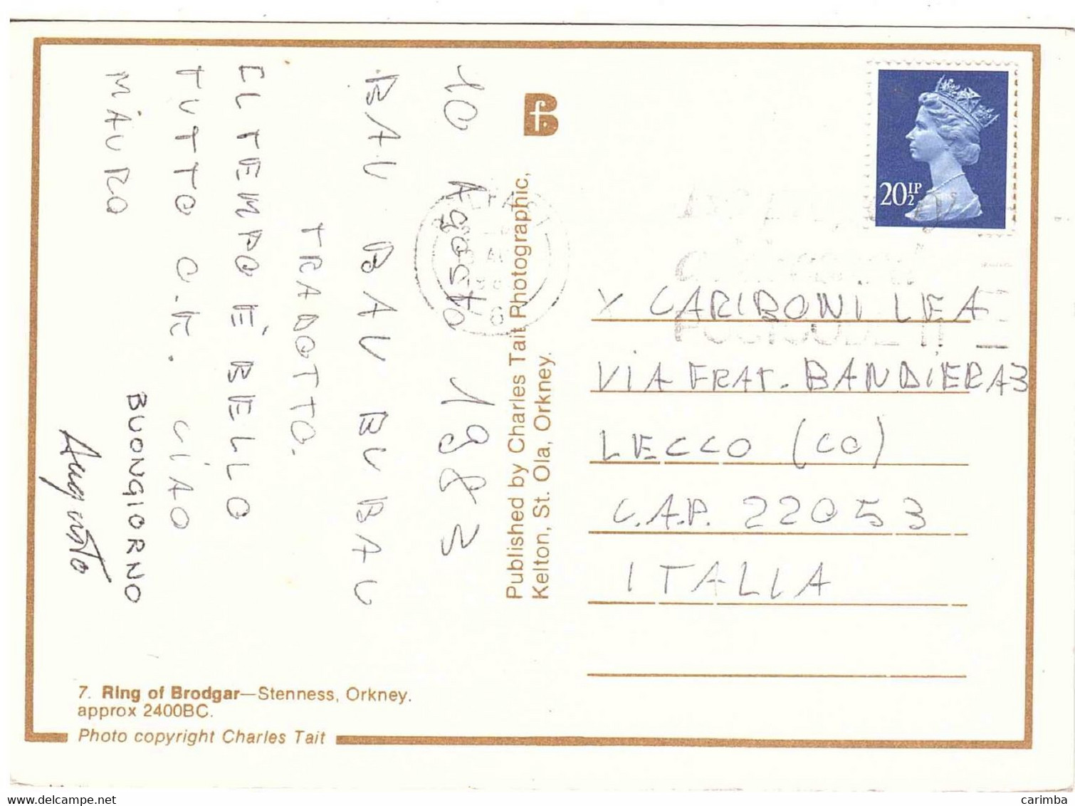 1983 20 1/2p CARTOLINA RING OF BRODGAR STENNESS ORKNEY - Orkney