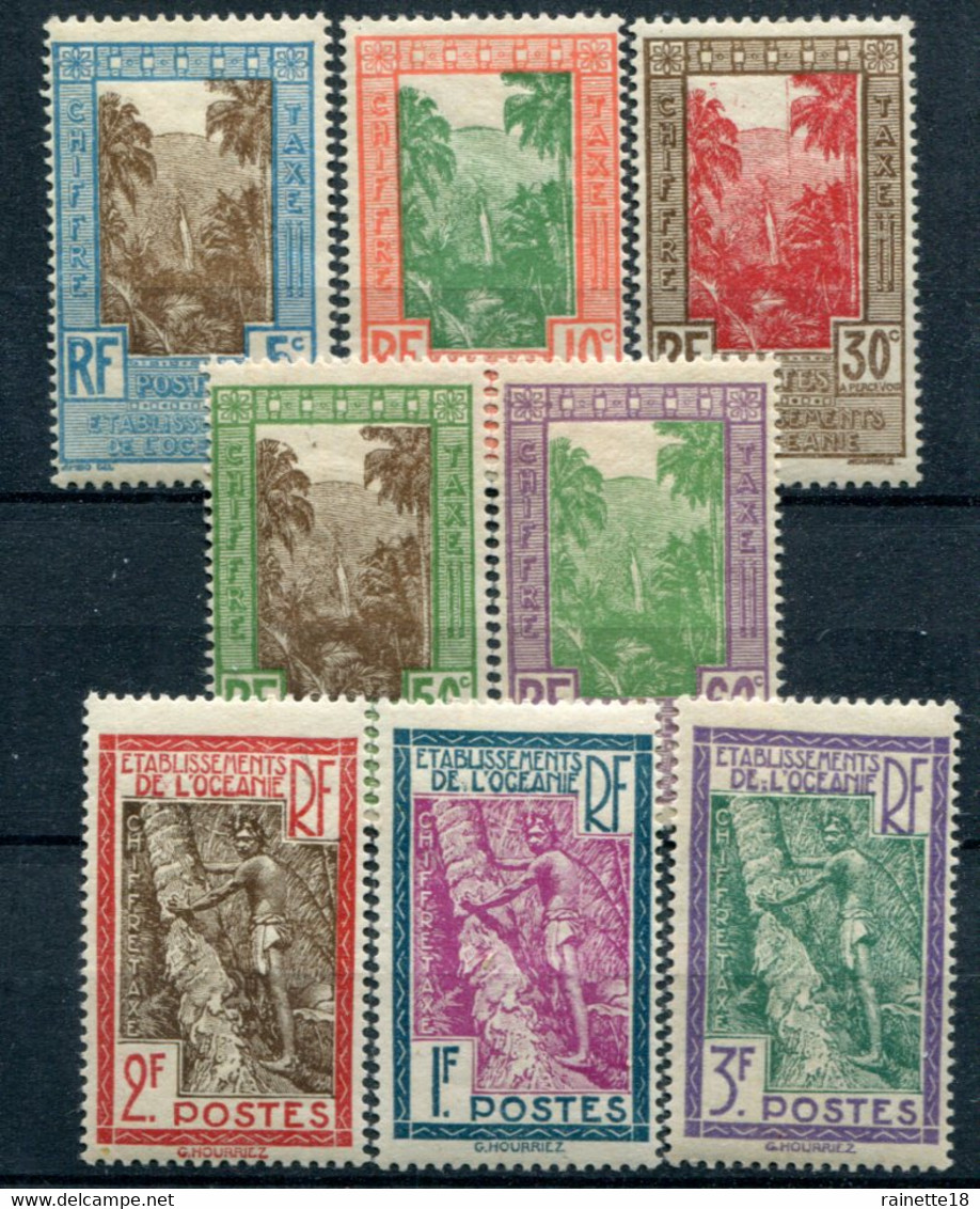 Ets De L'Océanie      Taxes  10/17  * - Unused Stamps