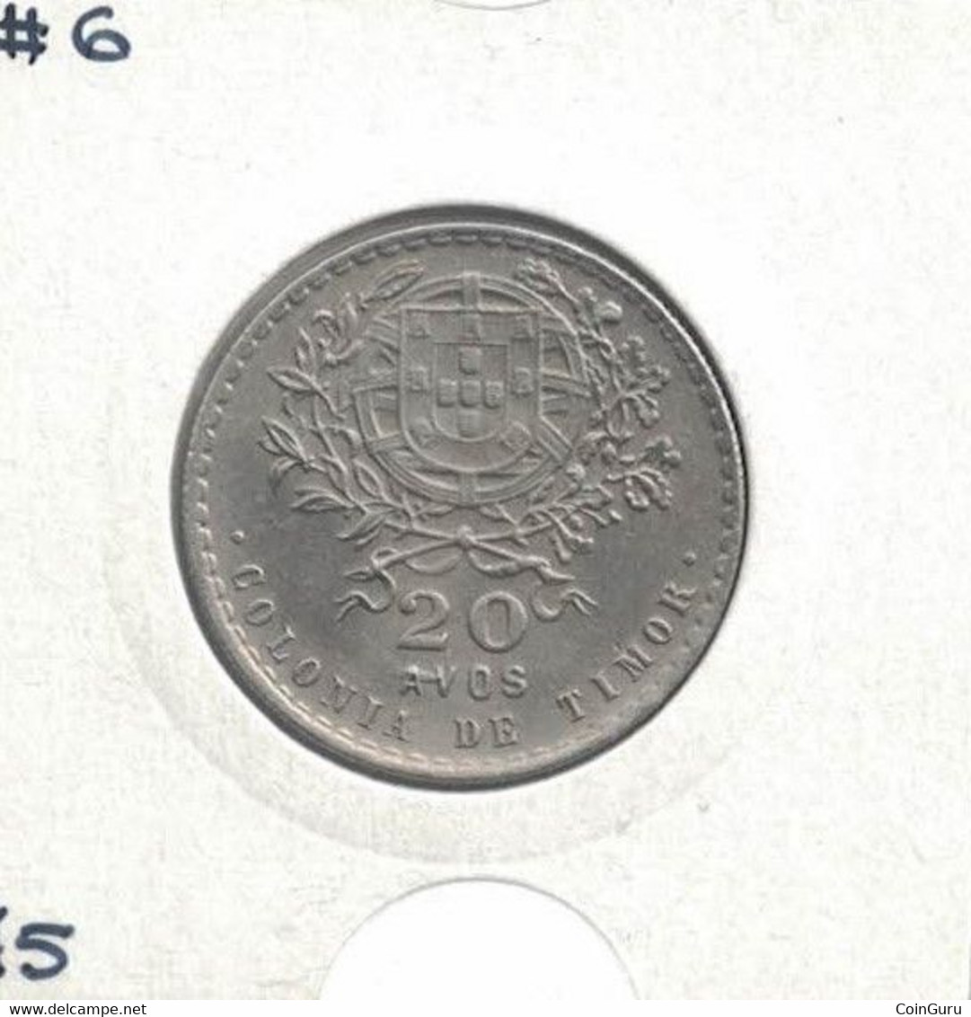 Timor 20 Avos 1945, High Grade, 50K Mintage, Scarce, KM#6 - Timor