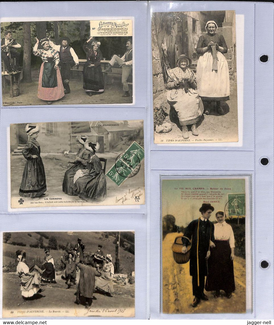 COL ADD - Très belle collection privée de 276 CPA folklore-costumes-coiffes Bretagne principalement - Superbe