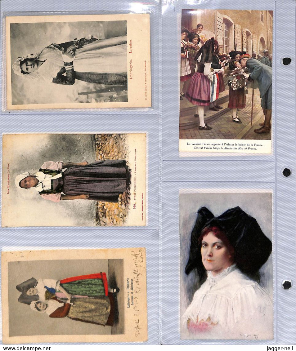 COL ADD - Très belle collection privée de 276 CPA folklore-costumes-coiffes Bretagne principalement - Superbe