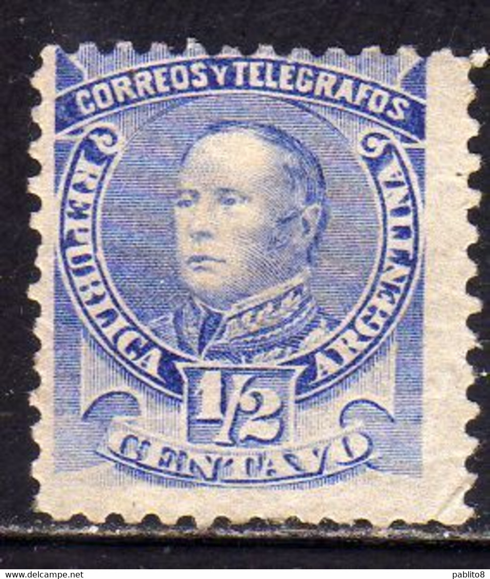 ARGENTINA 1888 1889 JUSTO JOSE DE URQUIZA CORREOS Y TELEGRAFOS CENT. 1/2c MNH - Nuevos