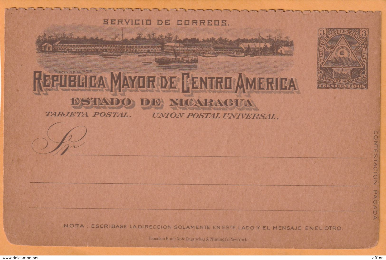 Nicaragua Old Card - Nicaragua