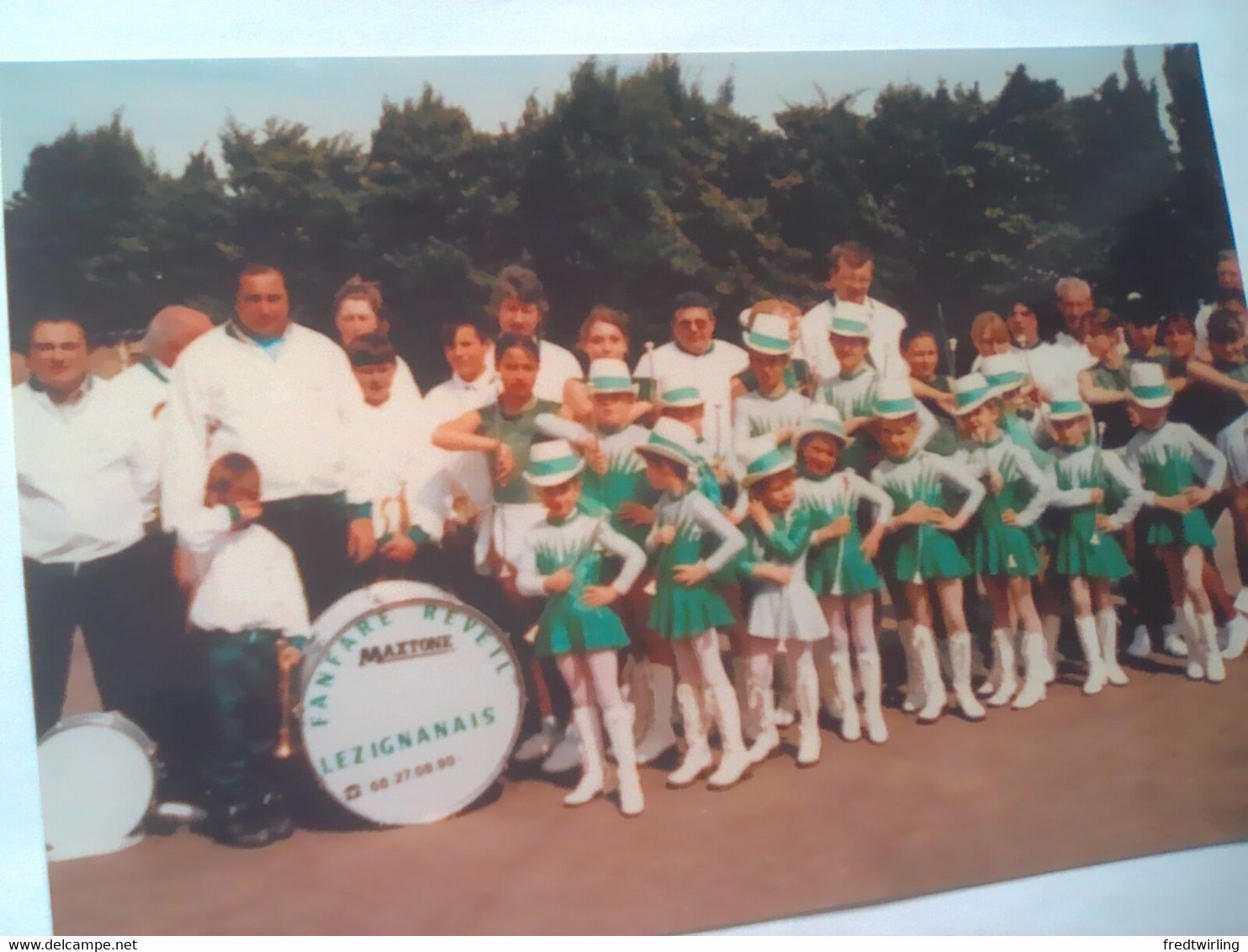 PHOTO MAJORETTES FANFARE REVEIL LEZIGNAN CORBIERES 11 AUDE - Other & Unclassified