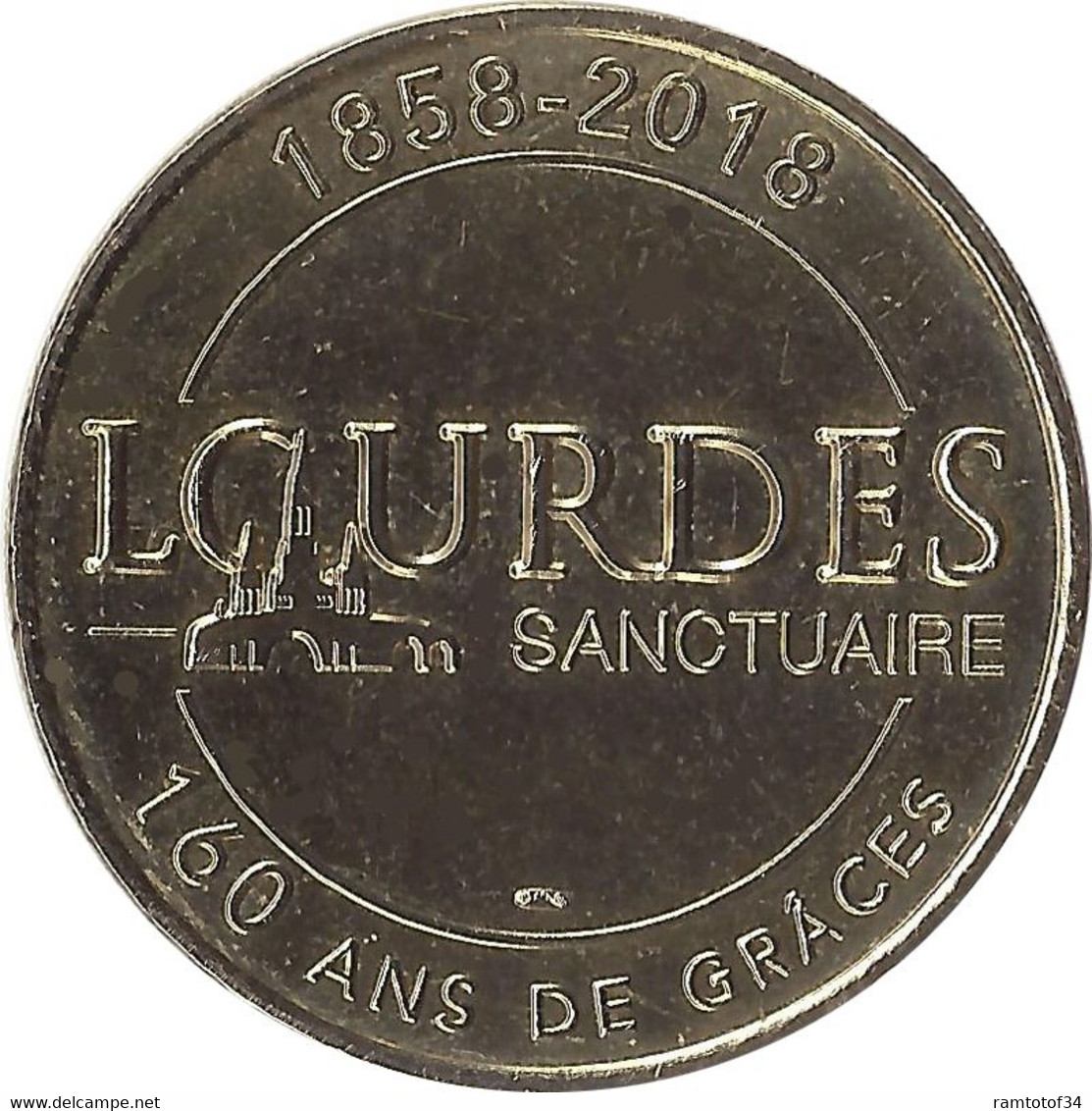 2018 MDP146 - LOURDES 30 - 160e Anniversaire Des Apparitions / MONNAIE DE PARIS - 2018