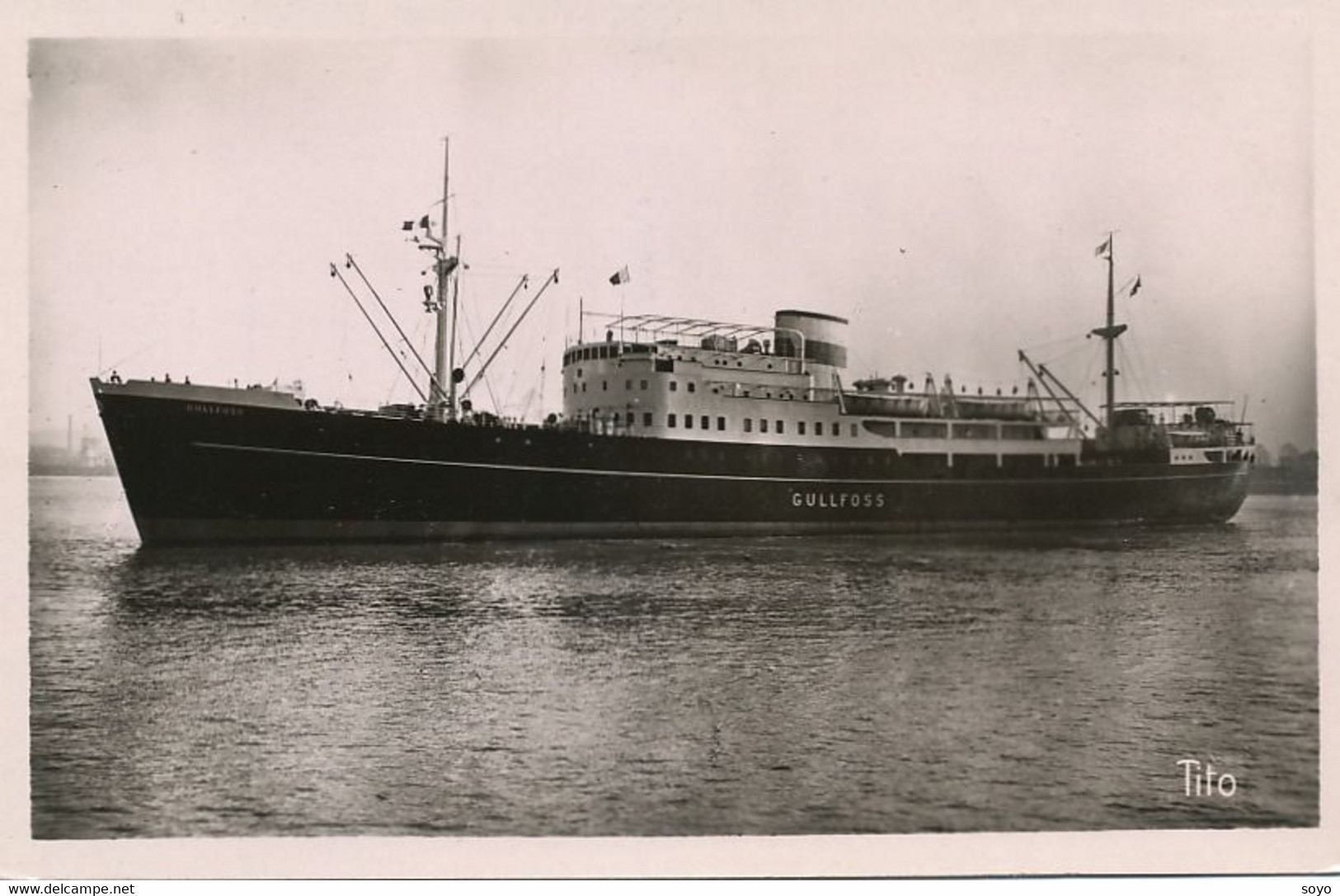 Real Photo Ferry Gullfoss Iceland Denmark Scotland - Ferries