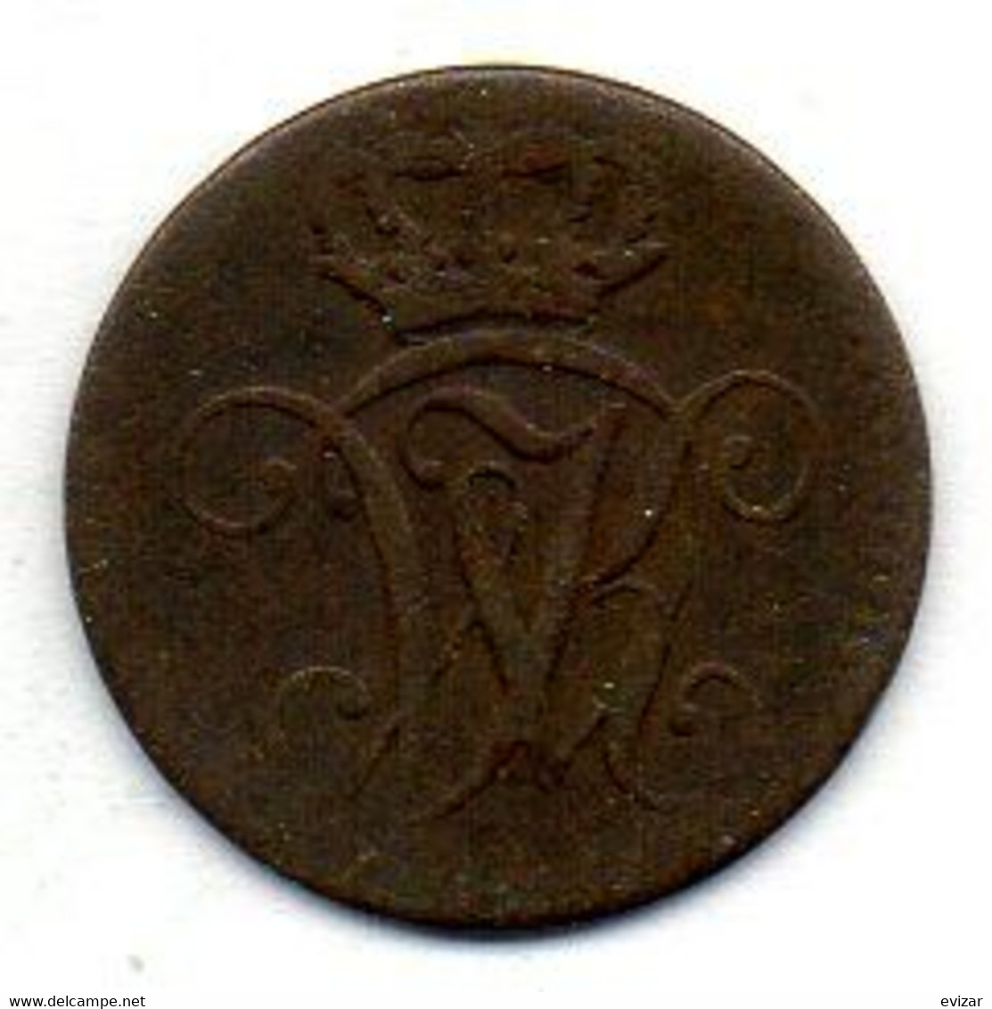 GERMAN STATES - HESSE-CASSEL, 1 Heller, Copper, Year 1825, KM #576 - Kleine Munten & Andere Onderverdelingen