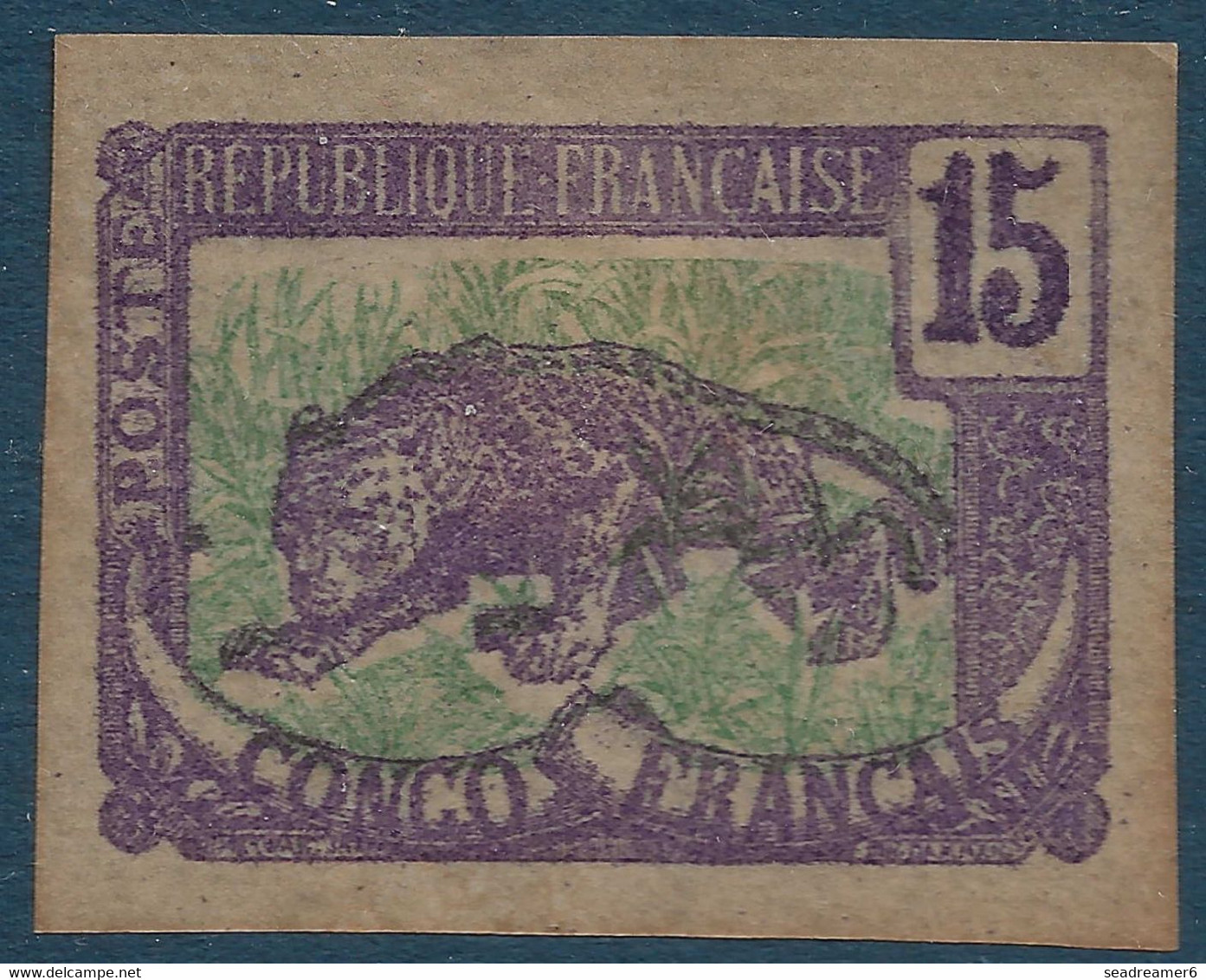 Colonies France Congo N°32a (  ) Non Dentelé  Sans Gomme Comme Souvent TB - Neufs