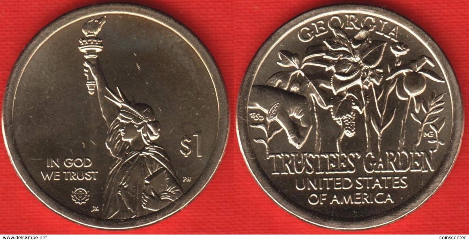 USA 1 Dollar 2019 D Mint "American Innovation - Georgia" UNC - 2000-…: Sacagawea