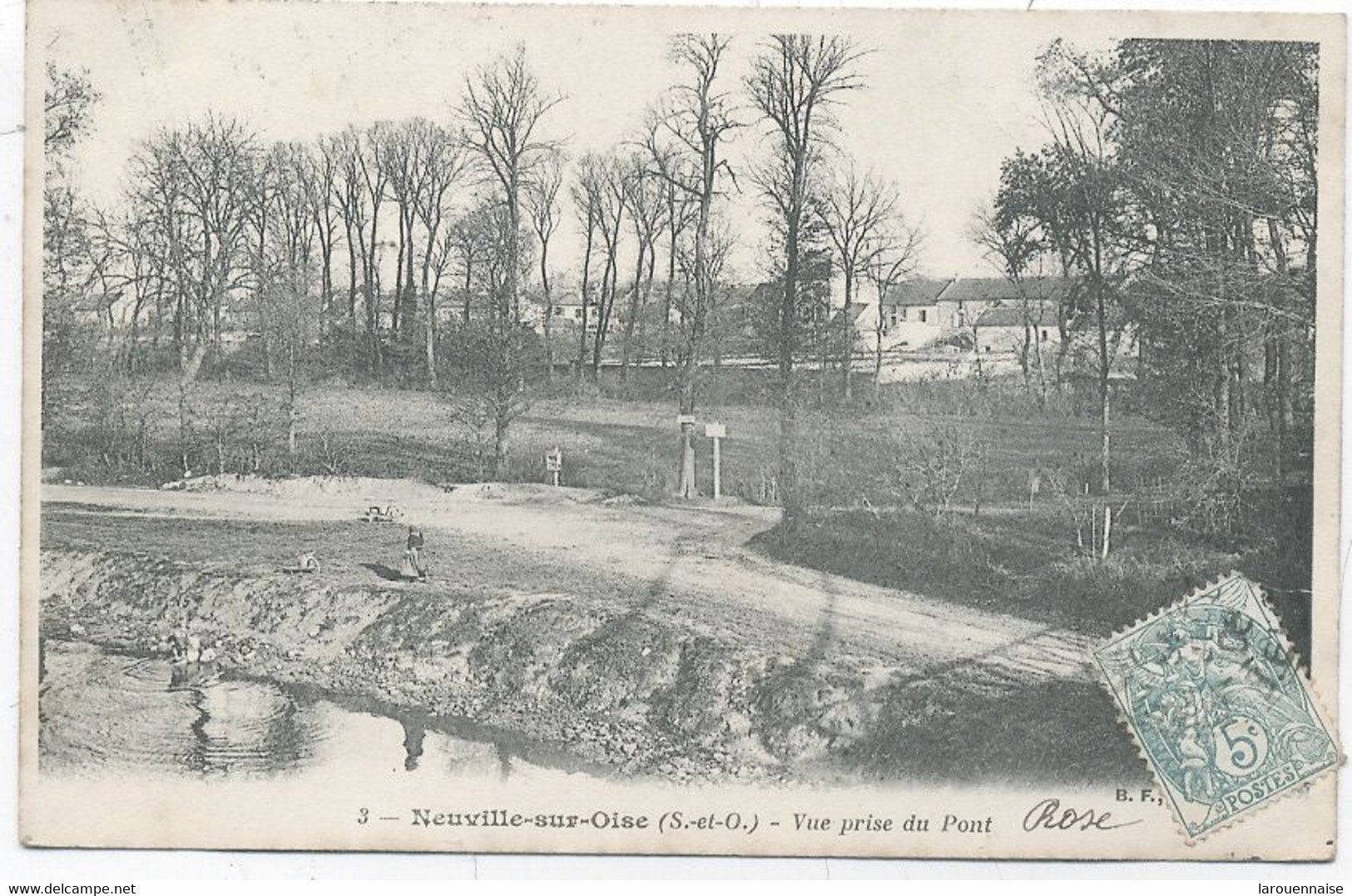 95 - NEUVILLE -SUR-OISE -   VUE PRISE  DU PONT . - Neuville-sur-Oise