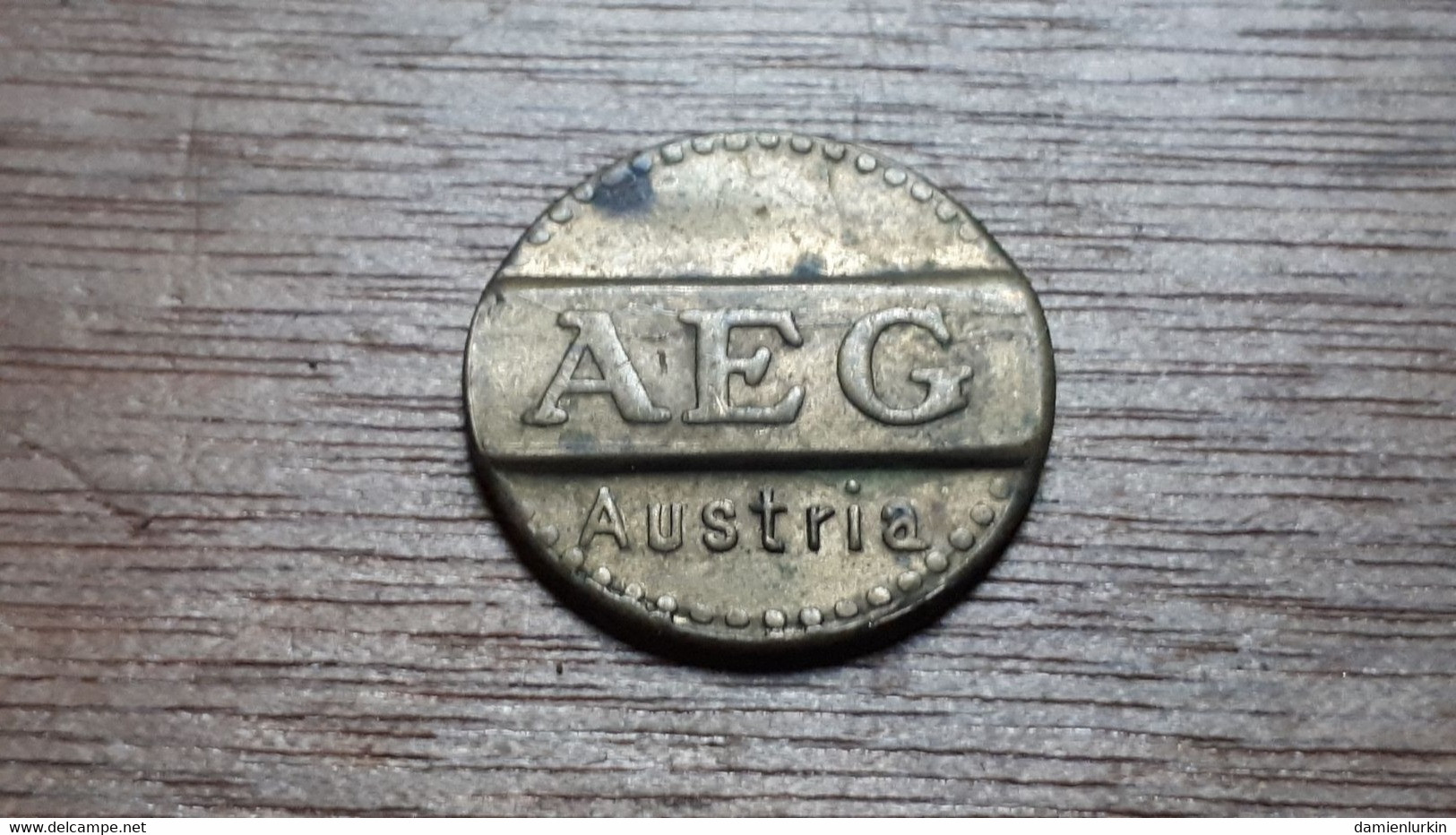 AUTRICHE AUSTRIA AEG SERVICE TOKEN 21.5MM - Professionnels / De Société