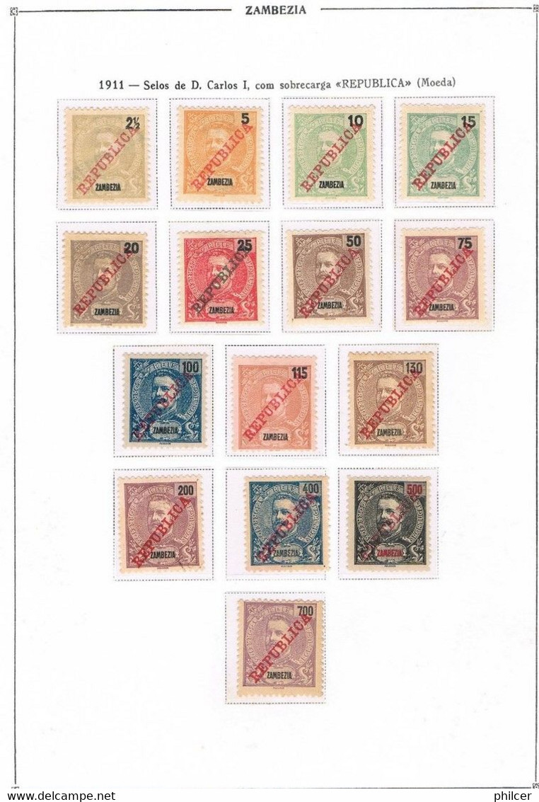 Zambézia, 1893/917, # 1.../97, MH And MNG, 6 Imagens - Sambesi (Zambezi)