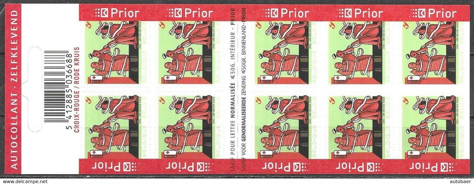 Belgium Belgien Belgie Belgique B63 3526 2006 Croix Rouge Rode Kruis Michel 3574 MNH Mint Neuf Postfrisch ** - Sin Clasificación