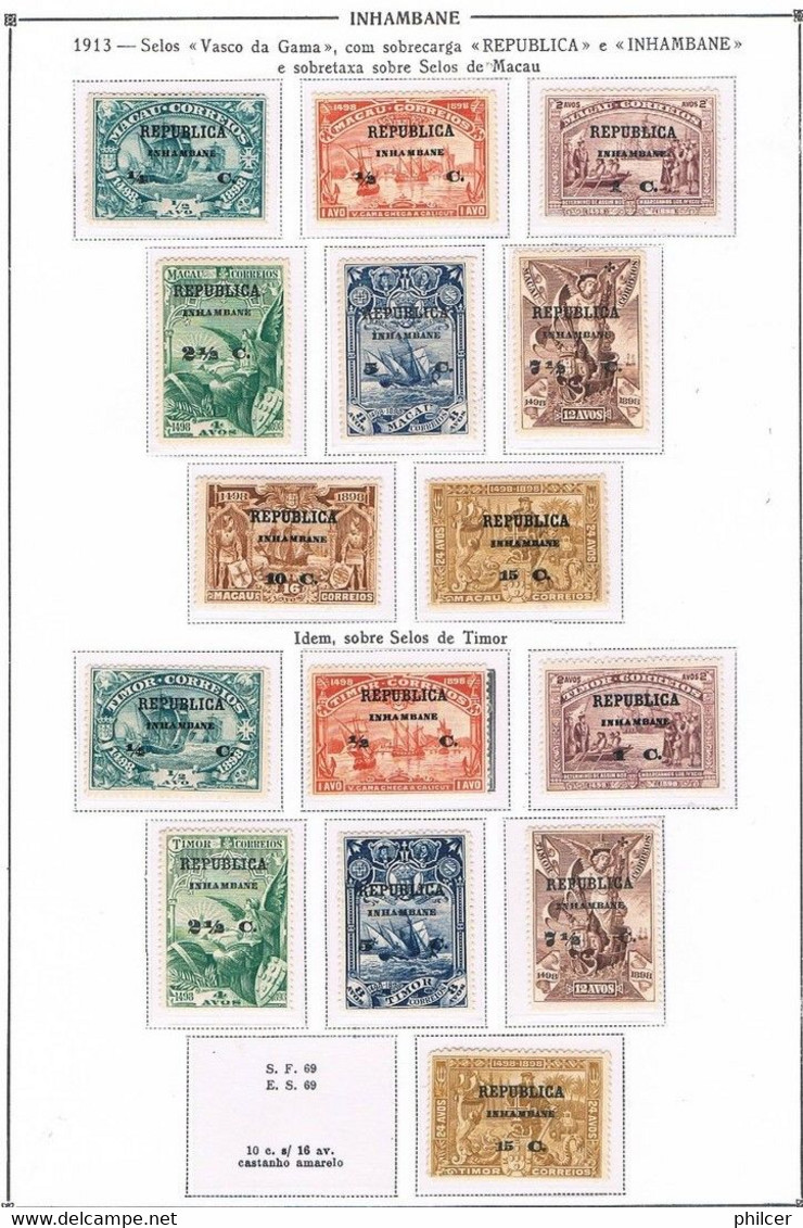 Inhambane, 1895/917, # 8.../100, MH And MNG, 6 Imagens - Inhambane