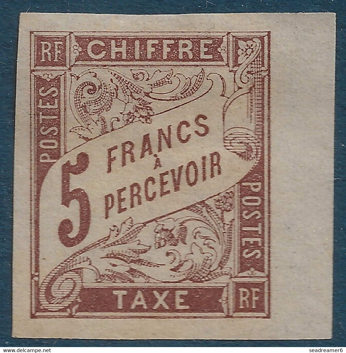 Colonies Générales France Taxe N°17 (  ) 5FR Marron TTB - Strafportzegels