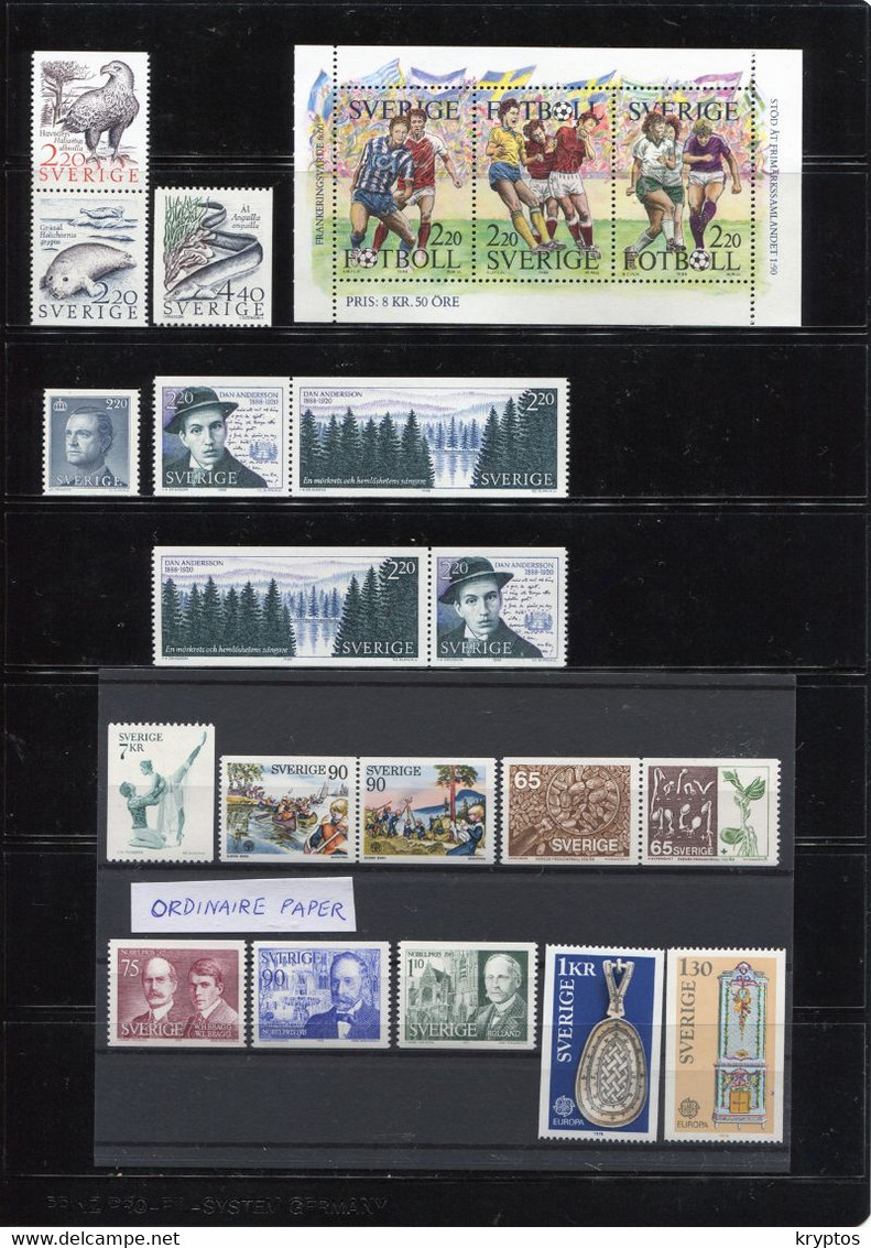 Sweden. A Mix Of MINT Stamps ** - Collezioni