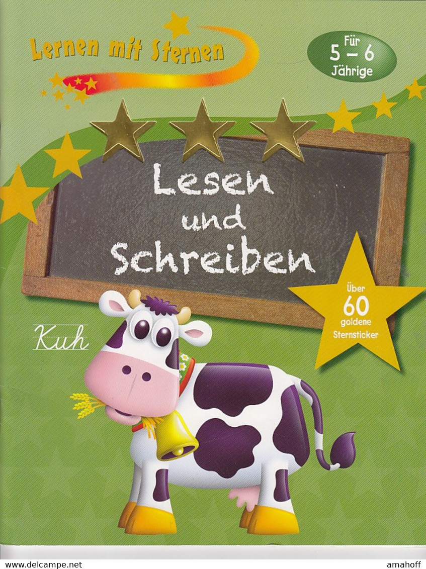 Lernen Mit Sternen - Lesen Und Schreiben Für 5- Bis 6-Jährige: Über 60 Goldene Sternsticker - Sonstige & Ohne Zuordnung