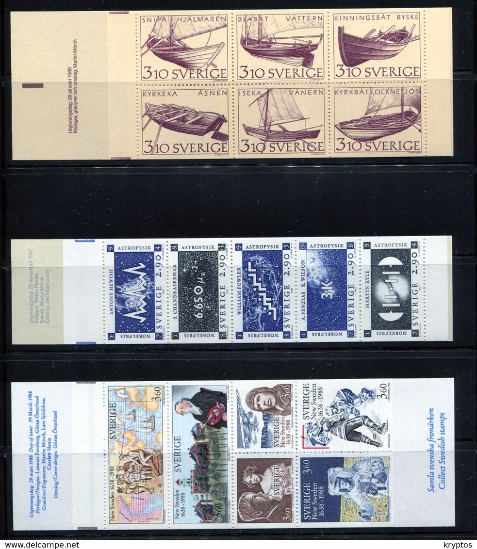 Sweden. A Mix Of MINT Stamps ** (BOOKLETS) - Collections