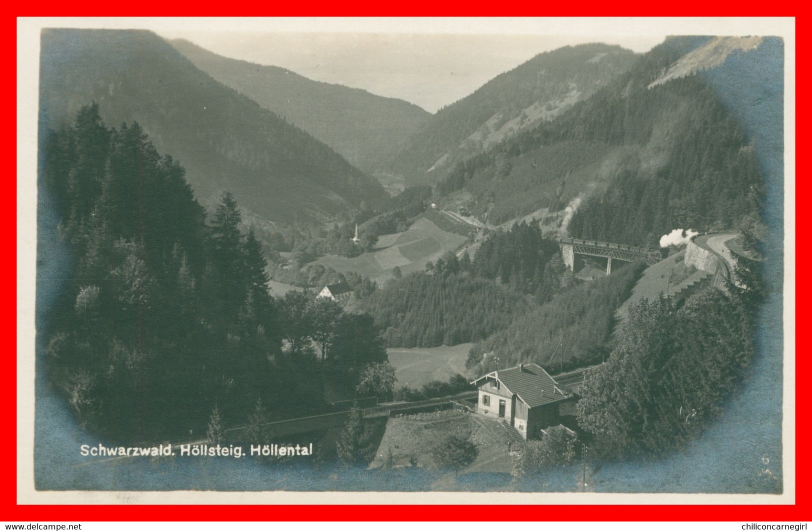 Cp Photo - HOLLENTAL - Schwarzwald - Höllsteig - Verlag CHR. FRANZ TITIZEE - Höllental