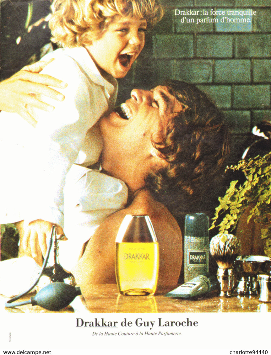 PUB PARFUM " DRAKKAR  " De " GUY LAROCHE   " 1981  ( 3 ) - Ohne Zuordnung