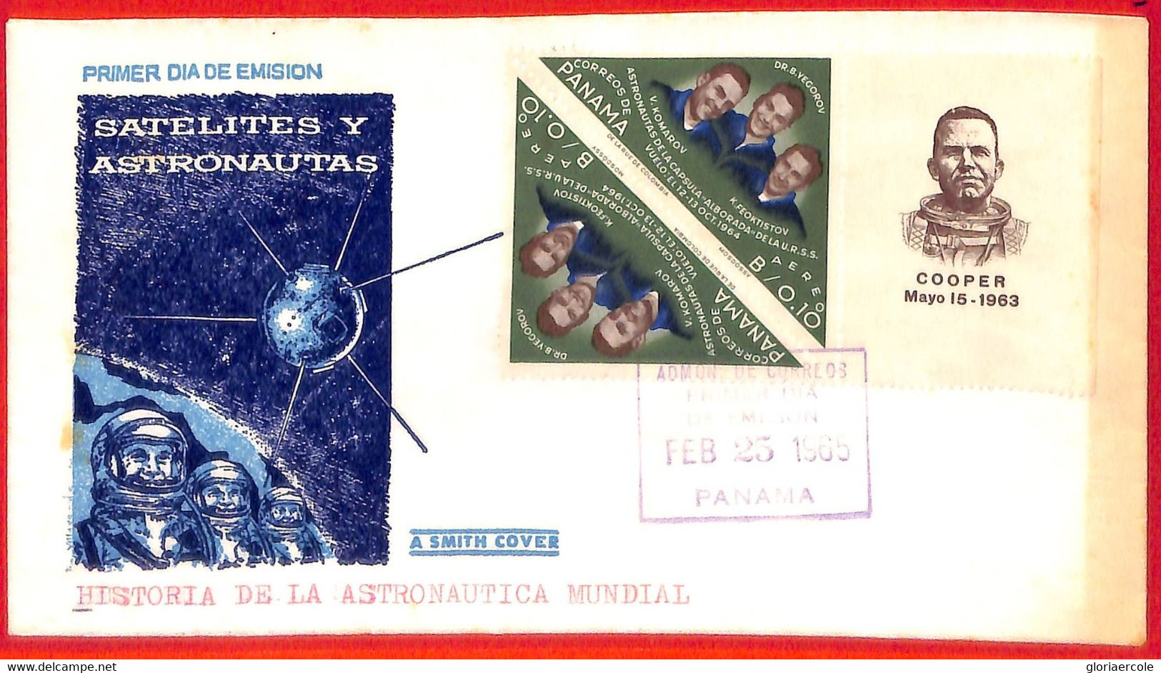 Aa3678  - PANAMA - Postal History -  FDC COVER 1963 SPACE Astro COOPER - Südamerika