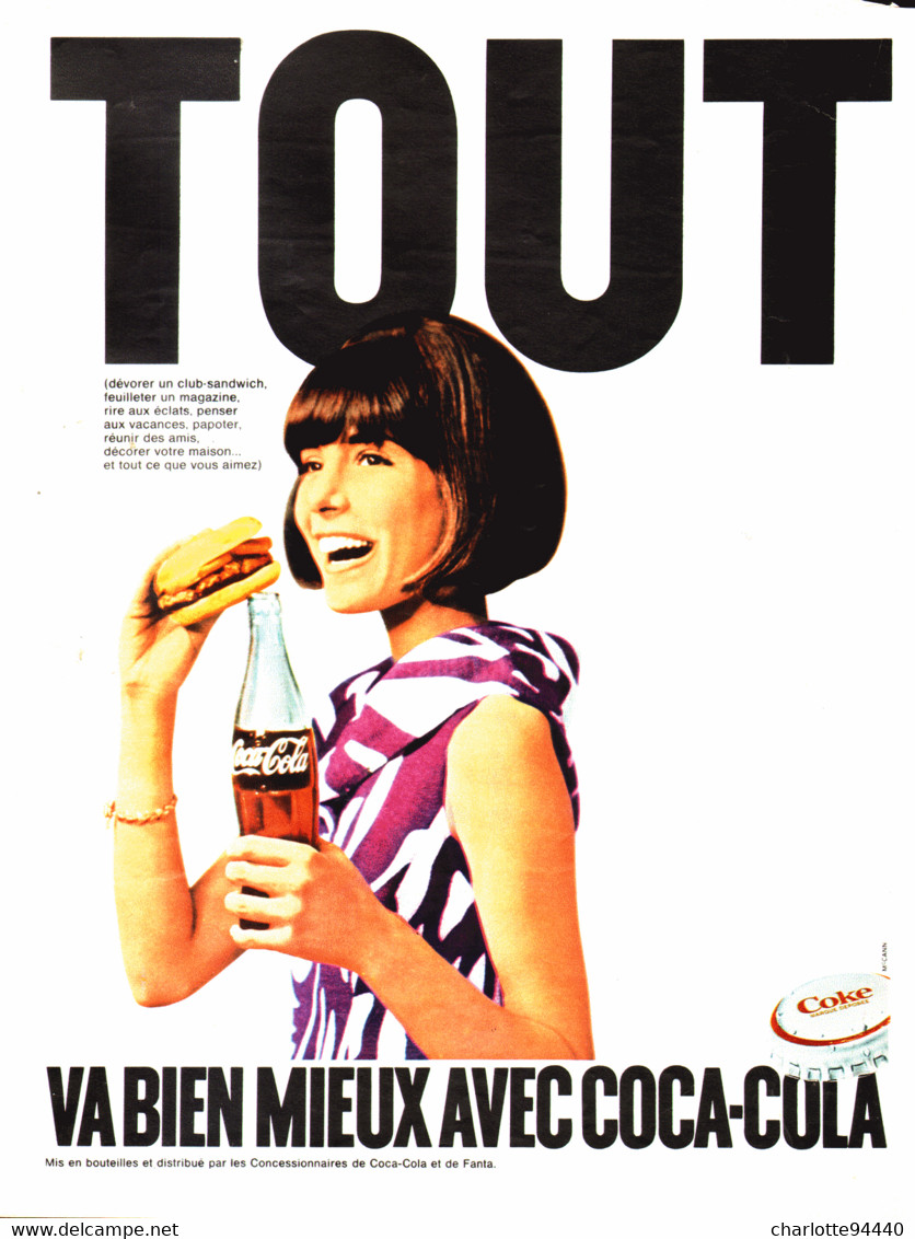 PUB    " COCA COLA  "  1968  ( 30 ) - Advertising Posters