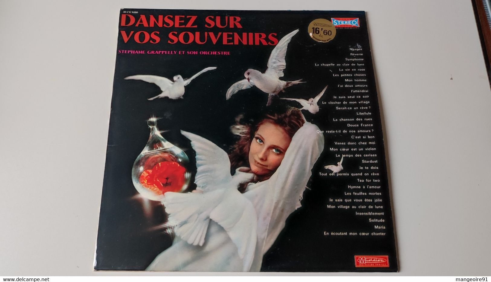 Disque 33 Tours DANSEZ SUR VOS SOUVENIRS Stéphane GRAPPELLY Et Son Orchestre - 16 Titres - Musidisc - Kinderlieder