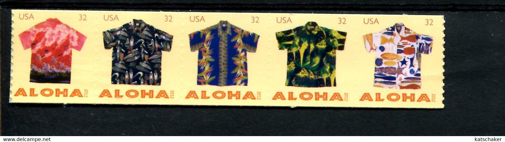 222915501 USA POSTFRIS MINT NEVER HINGED POSTFRISCH EINWANDFREI SCOTT  4601a Aloha Shirts 4597 4598 4599 4600 4601 - Unused Stamps