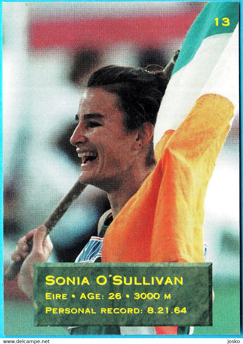 SONIA O'SULLIVAN - IRELAND (3000 M) - 1995 WORLD CHAMPIONSHIPS IN ATHLETICS Trading Card * Athletisme Athletik Atletica - Tarjetas