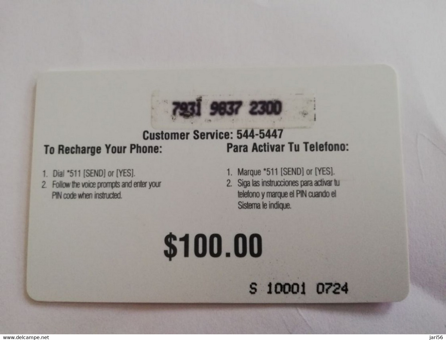 St MAARTEN  Prepaid  $100,- CELLULAIRONE CARIBBEAN   THINKING OF YOU        Fine Used Card  **6718** - Antilles (Netherlands)