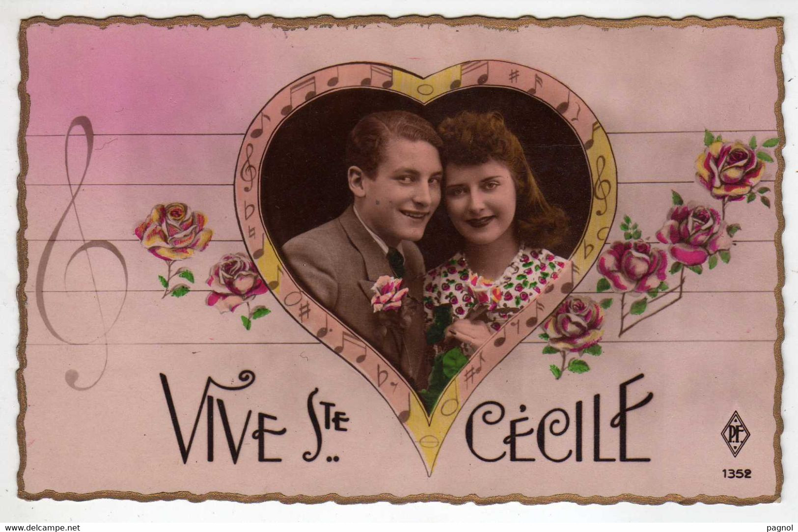 Sainte-Cécile : Vive Ste-Cécile : Musique -couple - Other & Unclassified