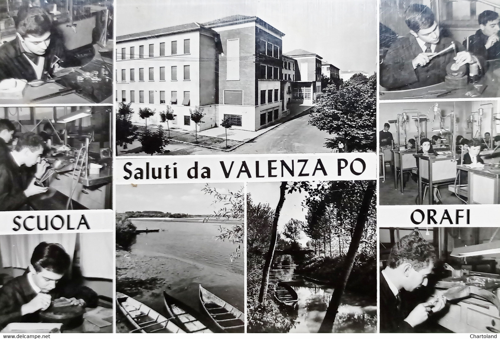 Cartolina - Saluti Da Valenza Po - Scuola Orafi - 1965 - Alessandria