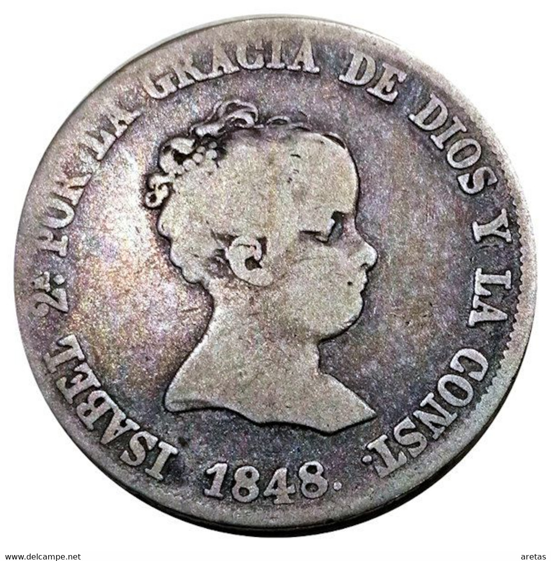 ISABEL II (1833 - 1868) 4 Reales D'argent 1848 - Monnaies Provinciales