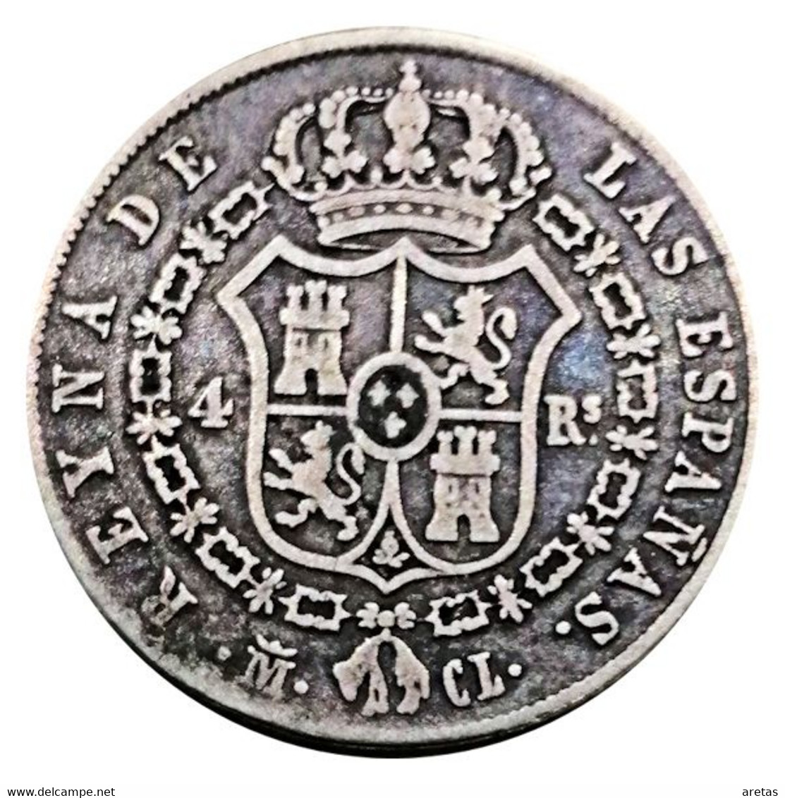 ISABEL II (1833 - 1868) 4 Reales D'argent 1848 - Monnaies Provinciales