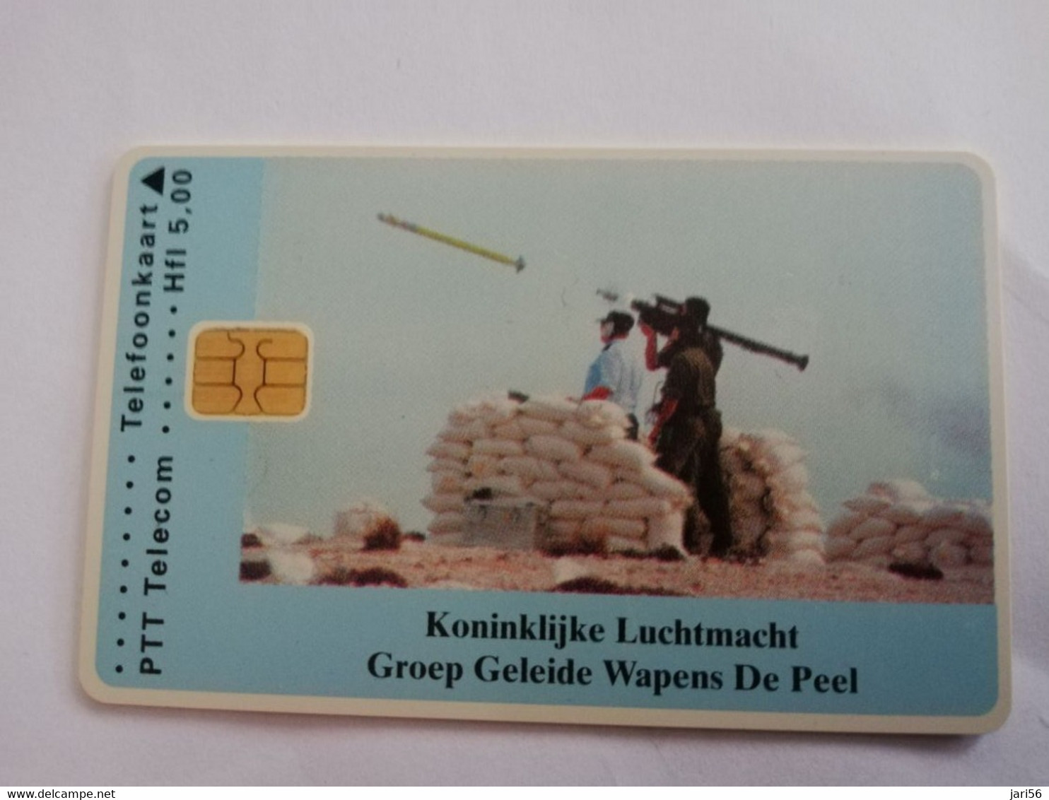 NETHERLANDS  ADVERTISING CHIPCARD  3X HFL 5,00 KONINKLIJKE LUCHTMACHT /ROCKET LAUNCHER SERIE CRD 518   MINT    ** 6731** - Privé