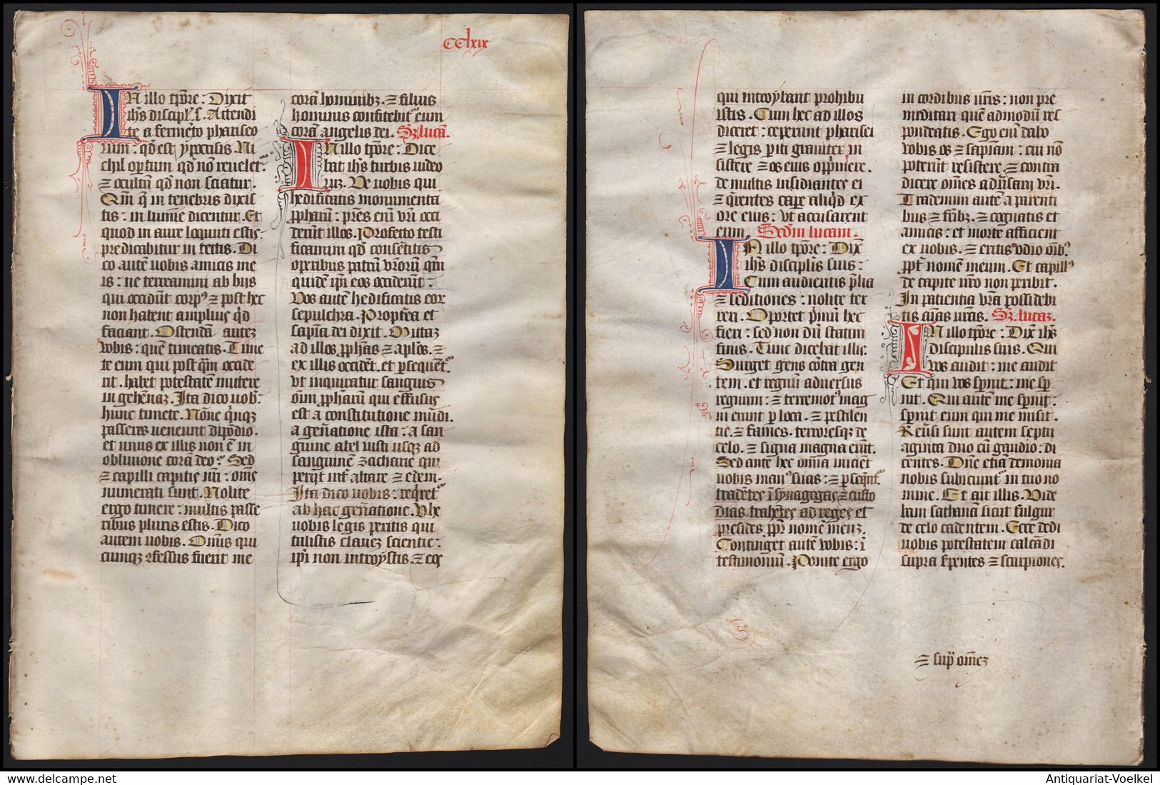 Missal Missale Manuscript Manuscrit Handschrift - (Blatt / Leaf CCLXIX) - Theater & Scripts