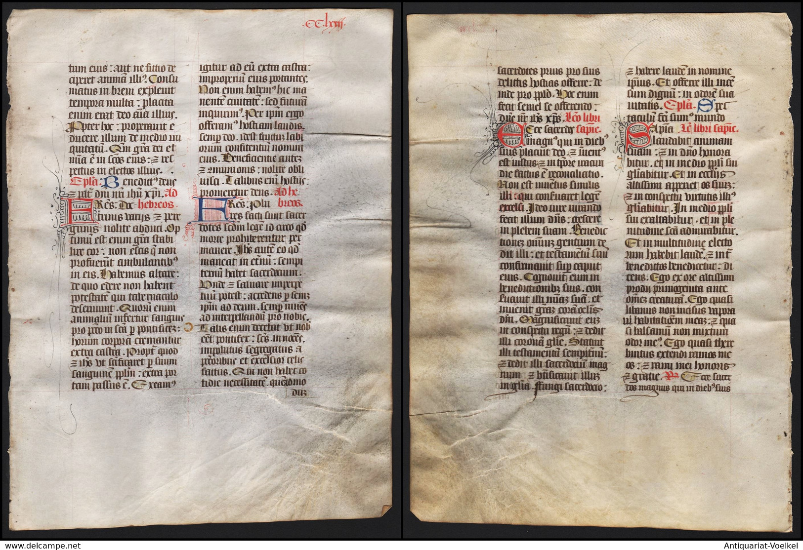 Missal Missale Manuscript Manuscrit Handschrift - (Blatt / Leaf CCLXXII) - Theater & Scripts