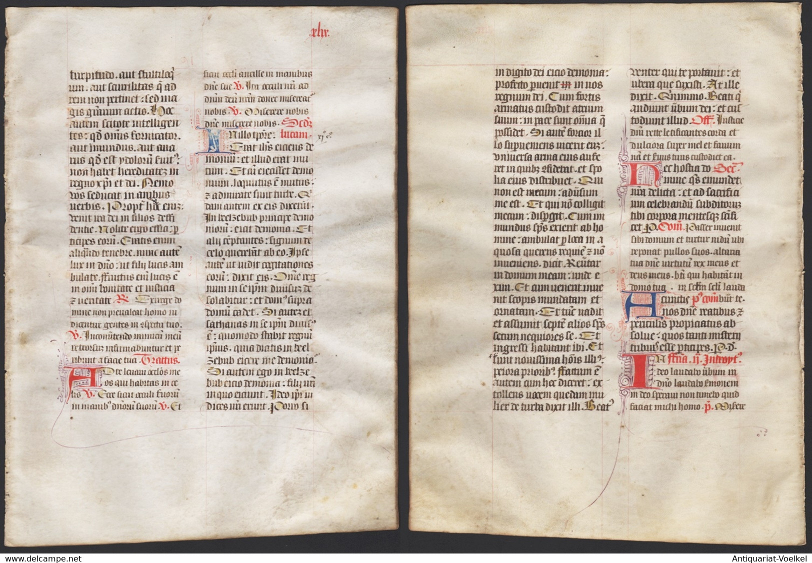 Missal Missale Manuscript Manuscrit Handschrift - (Blatt / Leaf XLIX) - Théâtre & Scripts