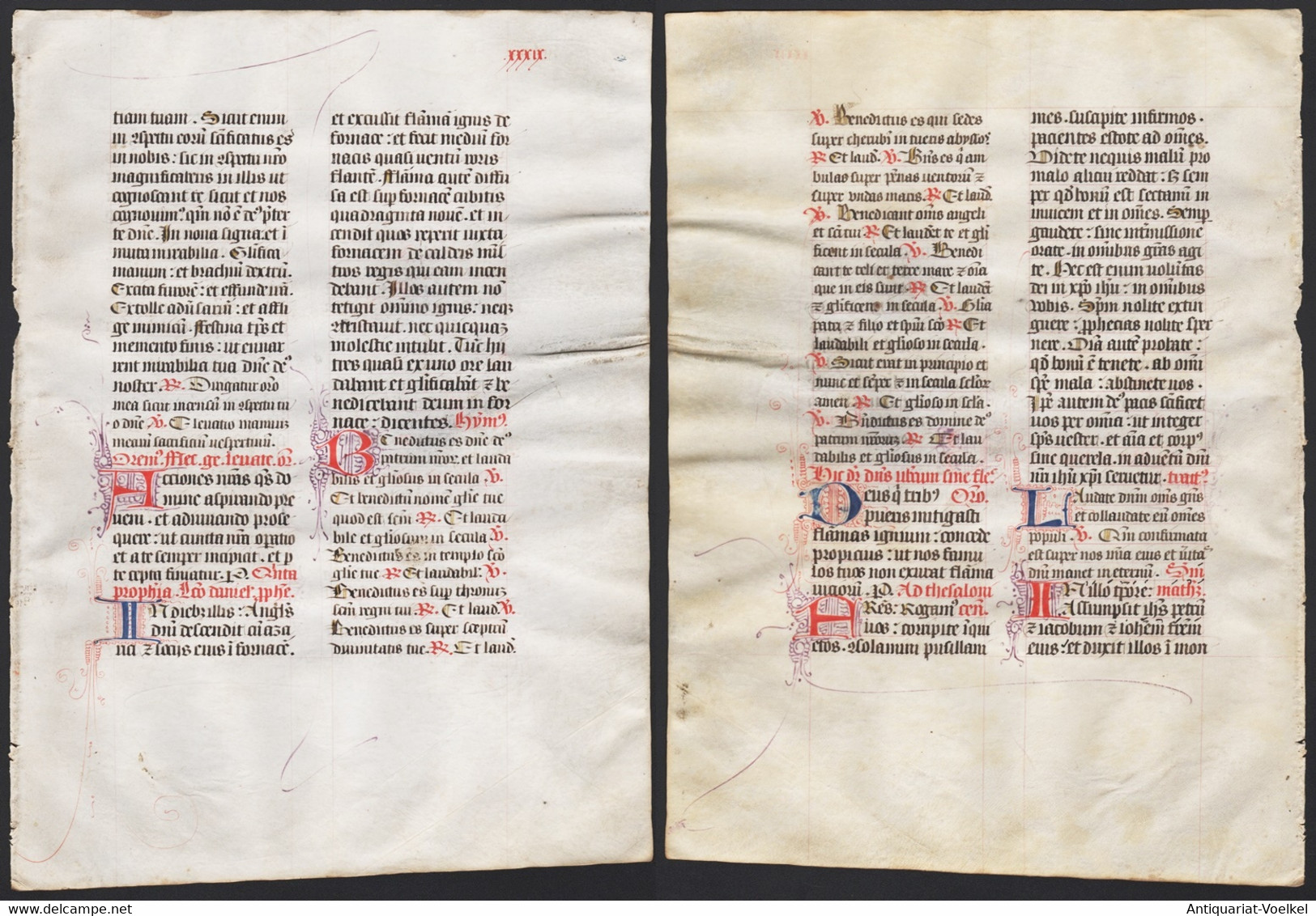 Missal Missale Manuscript Manuscrit Handschrift - (Blatt / Leaf XXXIX) - Theater & Drehbücher