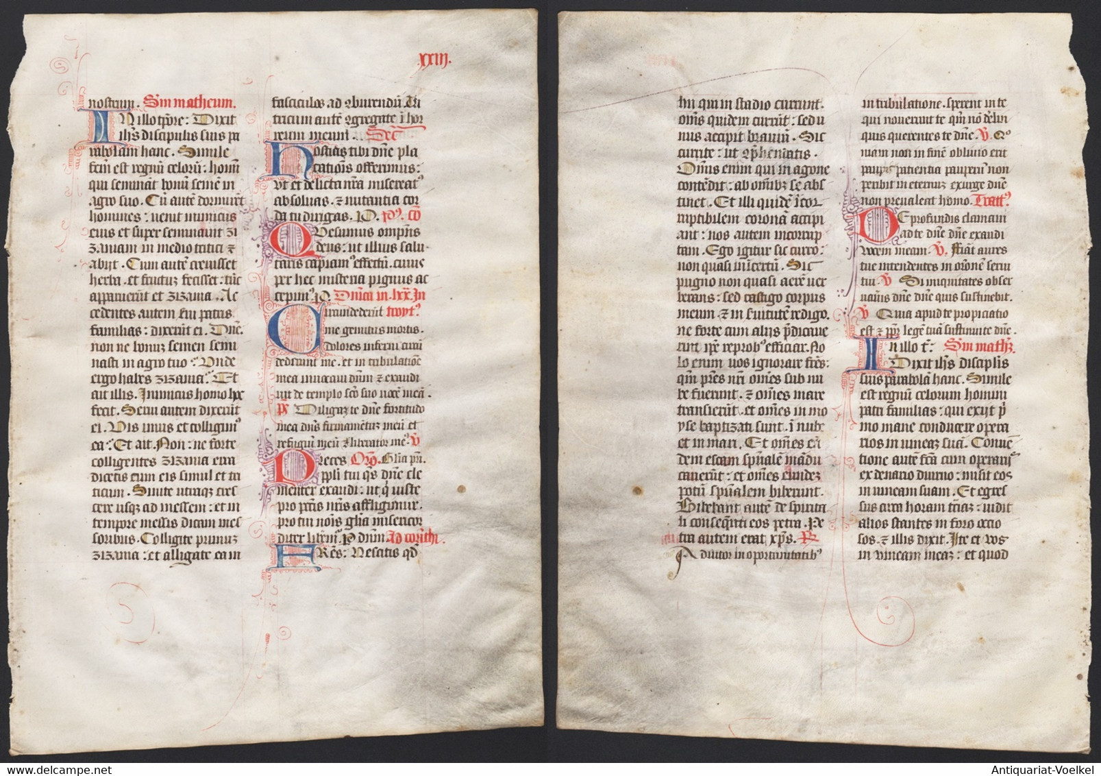 Missal Missale Manuscript Manuscrit Handschrift - (Blatt / Leaf XXIII) - Theater & Drehbücher