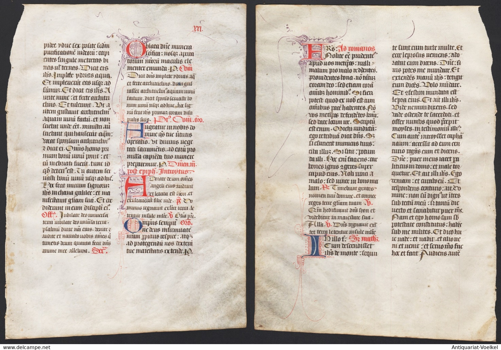 Missal Missale Manuscript Manuscrit Handschrift - (Blatt / Leaf XXI) - Theater & Drehbücher