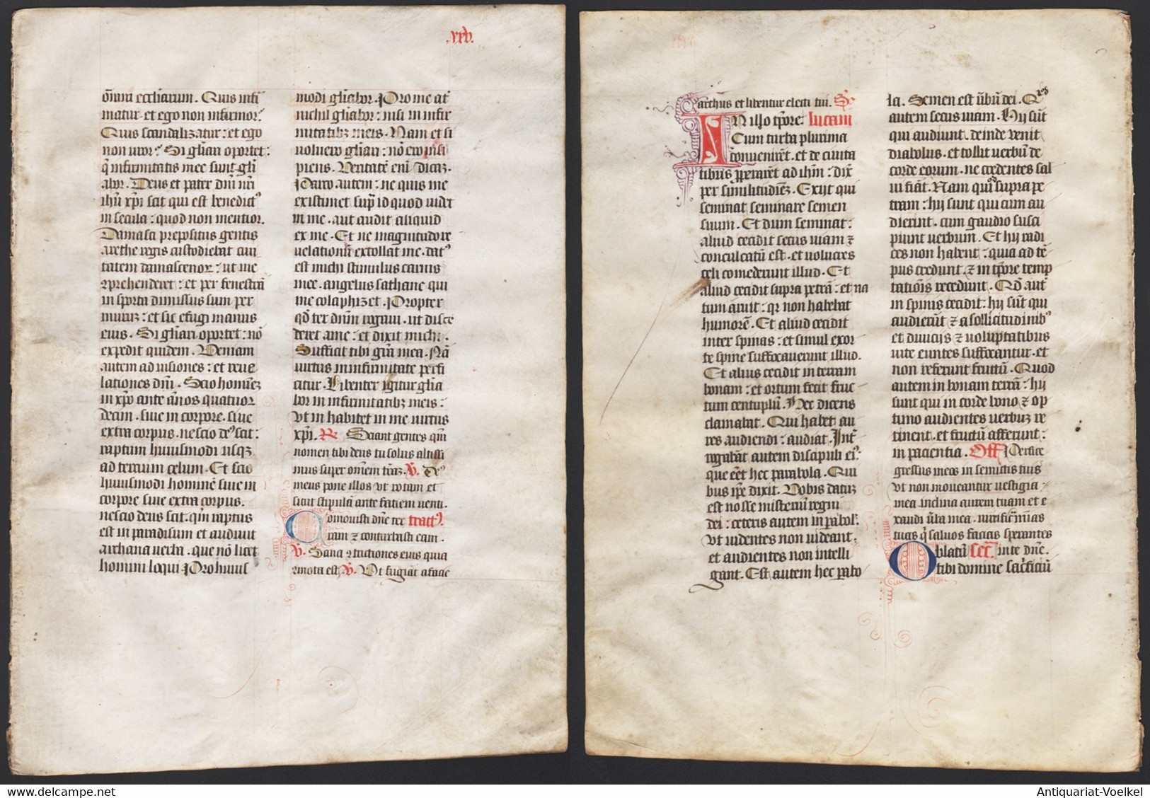 Missal Missale Manuscript Manuscrit Handschrift - (Blatt / Leaf XXV) - Teatro & Sceneggiatura