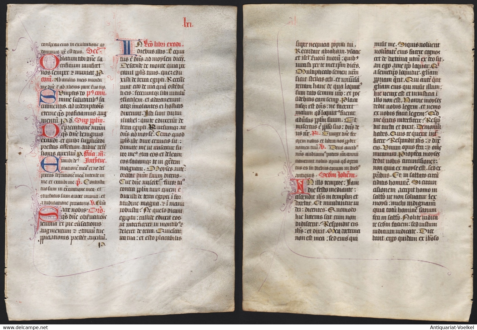 Missal Missale Manuscript Manuscrit Handschrift - (Blatt / Leaf LXI) - Théâtre & Scripts