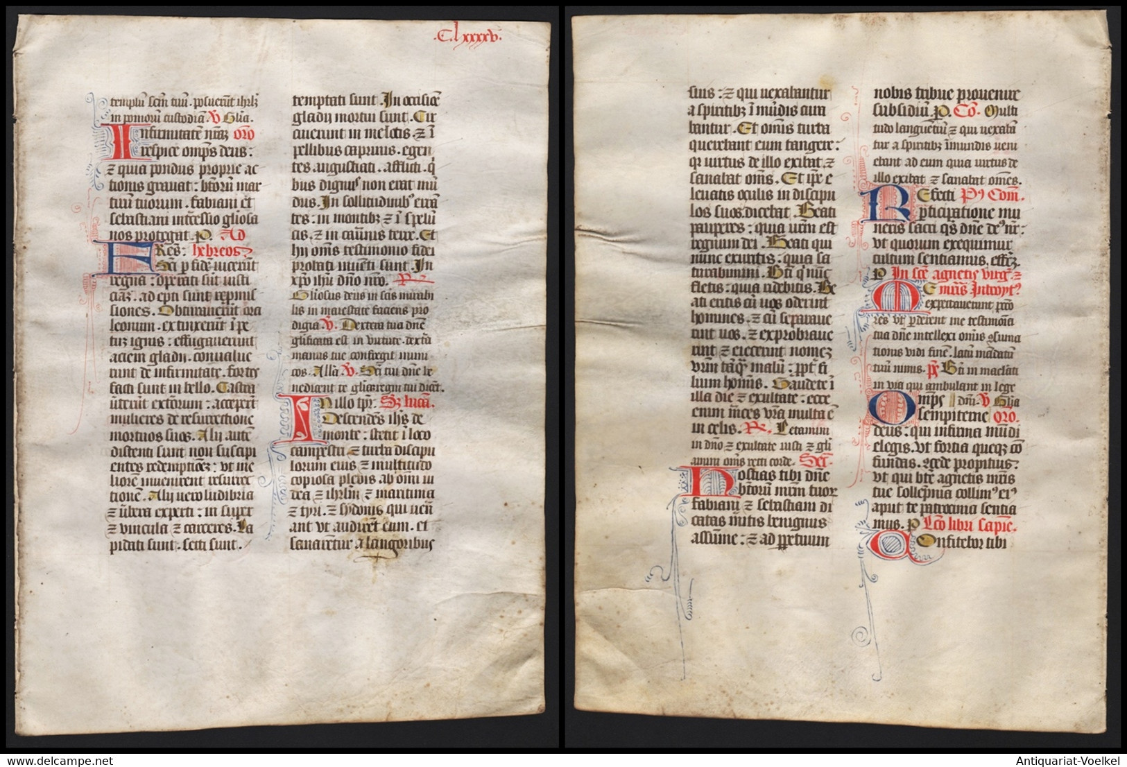 Missal Missale Manuscript Manuscrit Handschrift - (Blatt / Leaf CLXXXXV) - Theater & Scripts