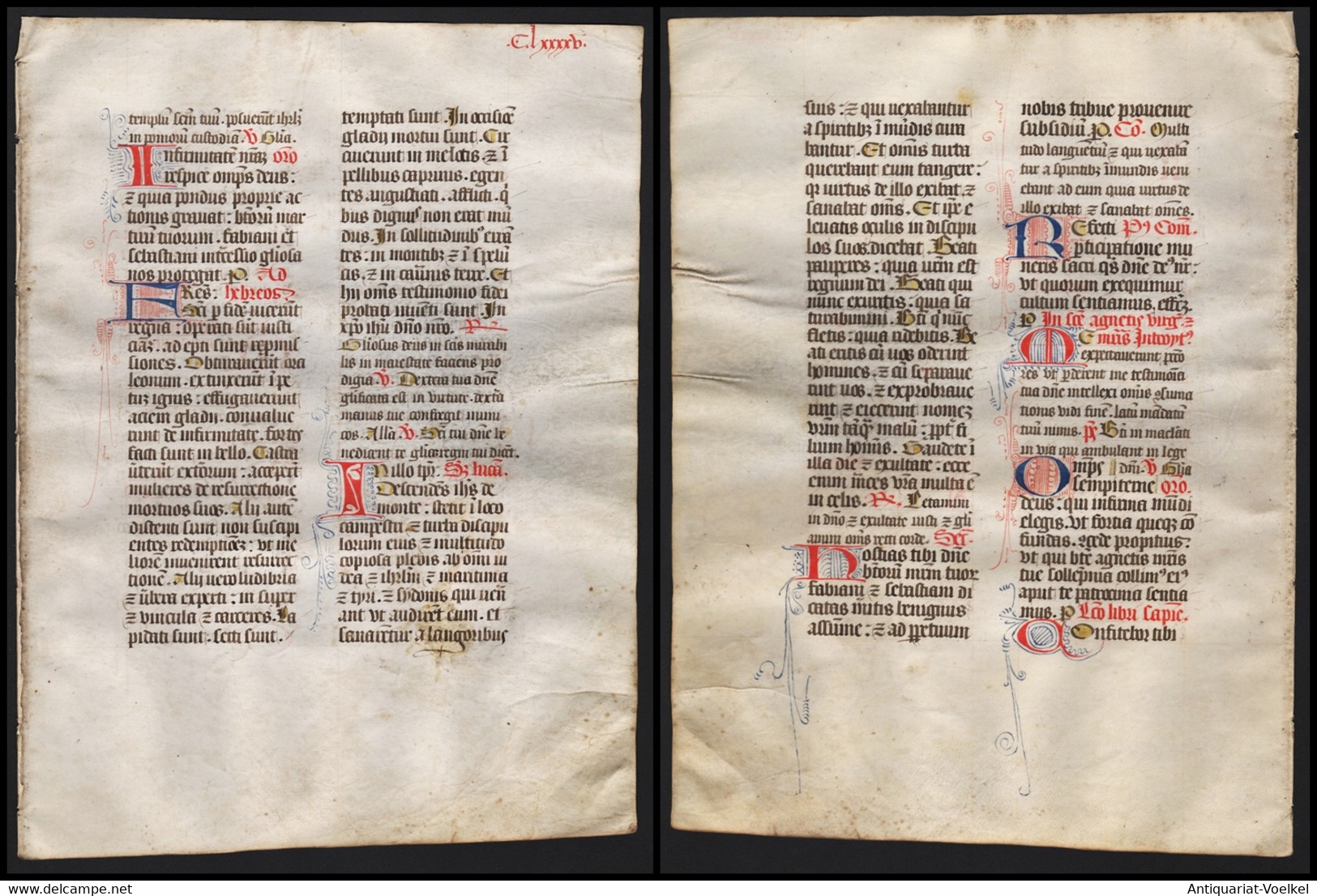 Missal Missale Manuscript Manuscrit Handschrift - (Blatt / Leaf CLXXXXV) - Theatre & Scripts