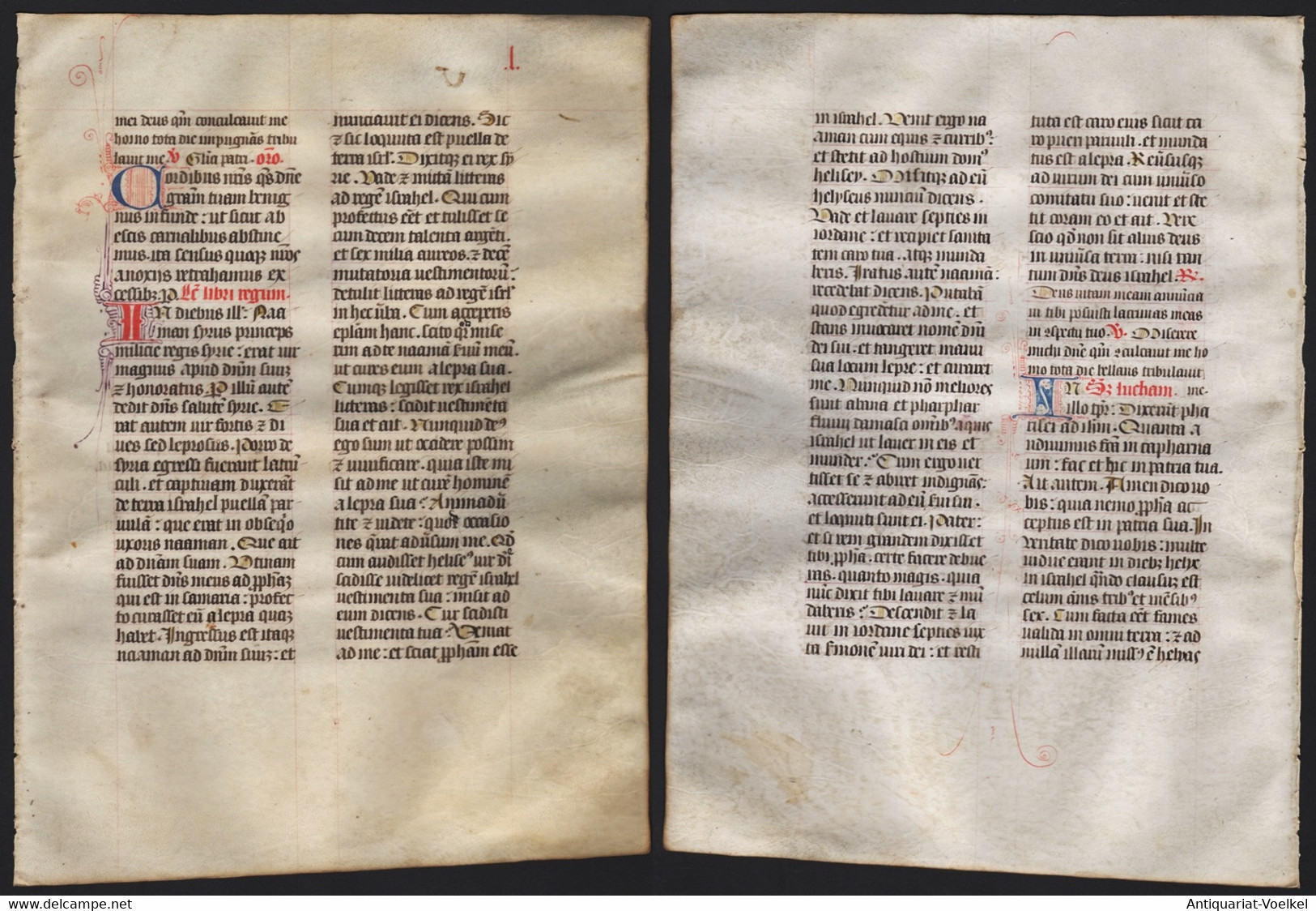 Missal Missale Manuscript Manuscrit Handschrift - (Blatt / Leaf L) - Theater & Drehbücher
