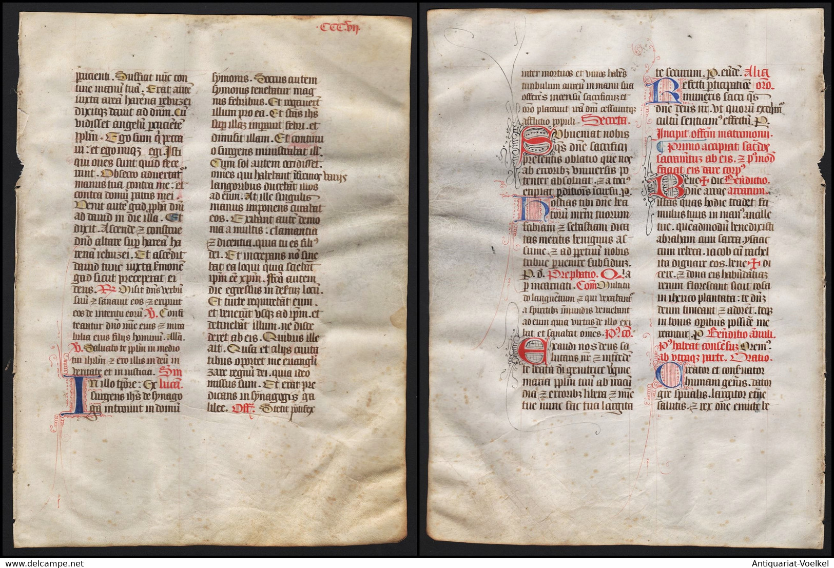 Missal Missale Manuscript Manuscrit Handschrift - (Blatt / Leaf CCCVII) - Theater & Drehbücher