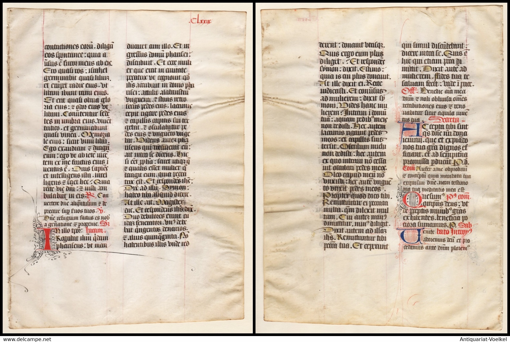 Missal Missale Manuscript Manuscrit Handschrift - (Blatt / Leaf CLXXIX) - Theater & Drehbücher