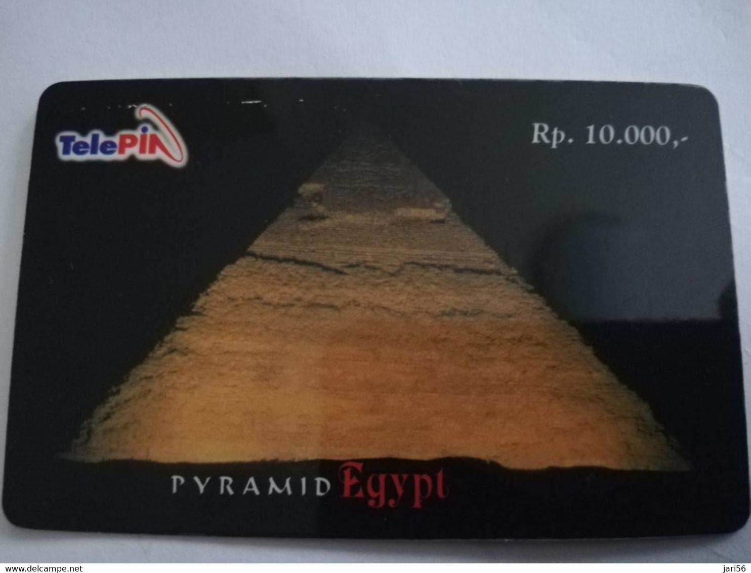 INDONESIA  TELEPIN CARD/2 CARDS   RP 10.000 + RP 20.000  PIRAMID/ SPHINX EGYPTE,/ INDOSAT  MINT CARDS    **6735 ** - Indonésie