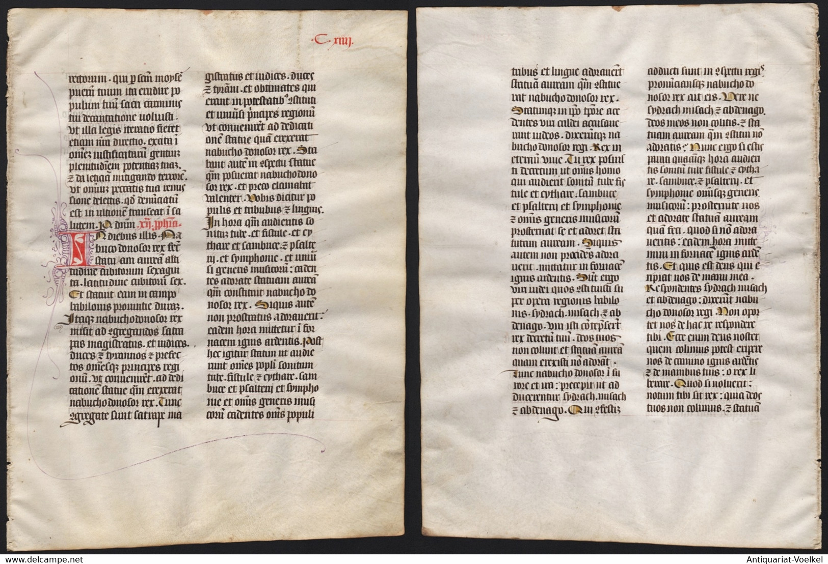 Missal Missale Manuscript Manuscrit Handschrift - (Blatt / Leaf CXIIII) - Theatre & Scripts